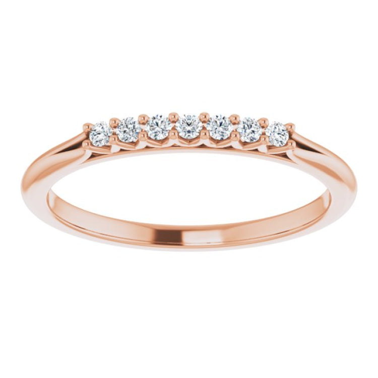 14K Rose 1/10 CTW Natural Diamond Anniversary Band 14K Rose 1/10 CTW Natural Diamond Anniversary Band