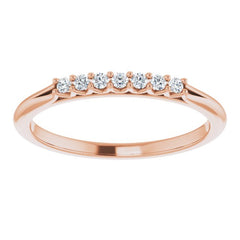 14K Rose 1/10 CTW Natural Diamond Anniversary Band 14K Rose 1/10 CTW Natural Diamond Anniversary Band