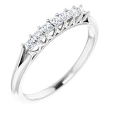 14K White 1/4 CTW Natural Diamond Anniversary Band