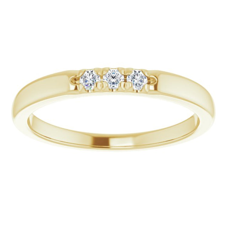 14K Yellow .08 CTW Natural Diamond Anniversary Band 14K Yellow .08 CTW Natural Diamond Anniversary Band