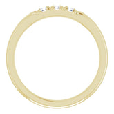 14K Yellow 1/5 CTW Natural Diamond Anniversary Band