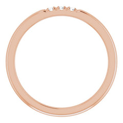 14K Rose .06 CTW Natural Diamond Anniversary Band 14K Rose .06 CTW Natural Diamond Anniversary Band