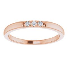 14K Rose .06 CTW Natural Diamond Anniversary Band 14K Rose .06 CTW Natural Diamond Anniversary Band