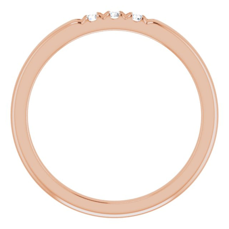 14K Rose .08 CTW Natural Diamond Anniversary Band 14K Rose .08 CTW Natural Diamond Anniversary Band