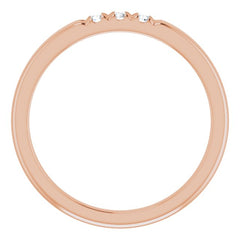 14K Rose .08 CTW Natural Diamond Anniversary Band 14K Rose .08 CTW Natural Diamond Anniversary Band