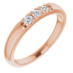 14K Rose 1/5 CTW Natural Diamond Anniversary Band 14K Rose 1/5 CTW Natural Diamond Anniversary Band