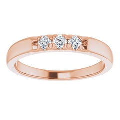 14K Rose 1/5 CTW Natural Diamond Anniversary Band 14K Rose 1/5 CTW Natural Diamond Anniversary Band