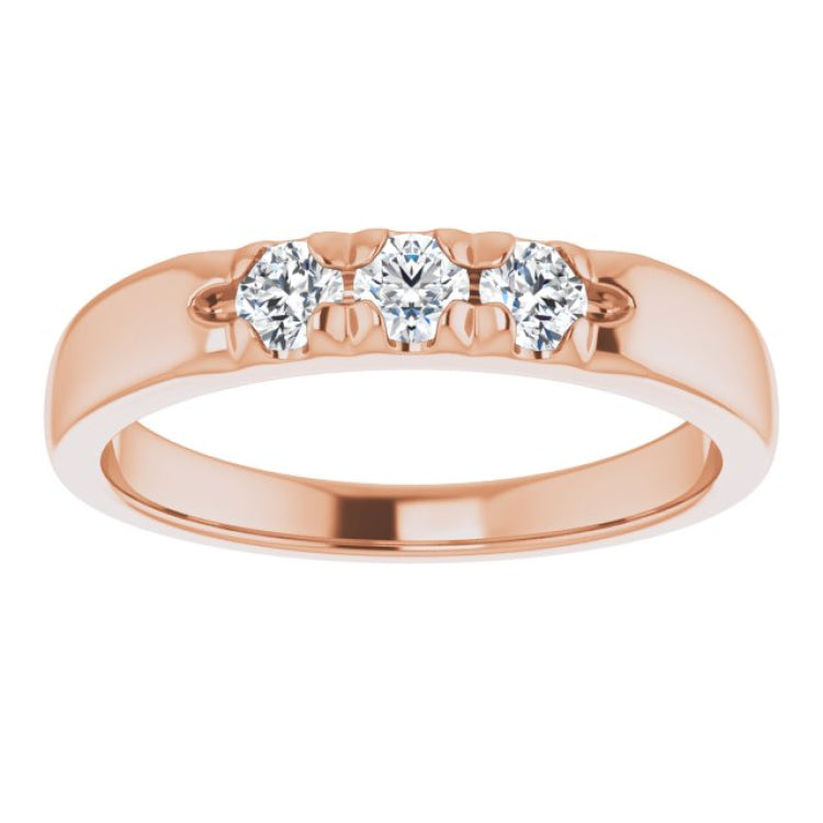 14K Rose 1/3 CTW Natural Diamond Anniversary Band 14K Rose 1/3 CTW Natural Diamond Anniversary Band