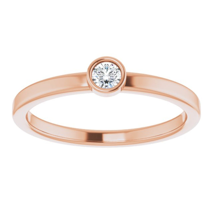 14K Rose 1/10 CTW Natural Diamond Ring 14K Rose 1/10 CTW Natural Diamond Ring