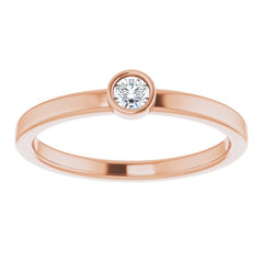 14K Rose 1/10 CTW Natural Diamond Ring 14K Rose 1/10 CTW Natural Diamond Ring