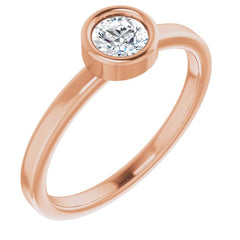 14K Rose 1/3 CT Natural Diamond Ring 14K Rose 1/3 CT Natural Diamond Ring