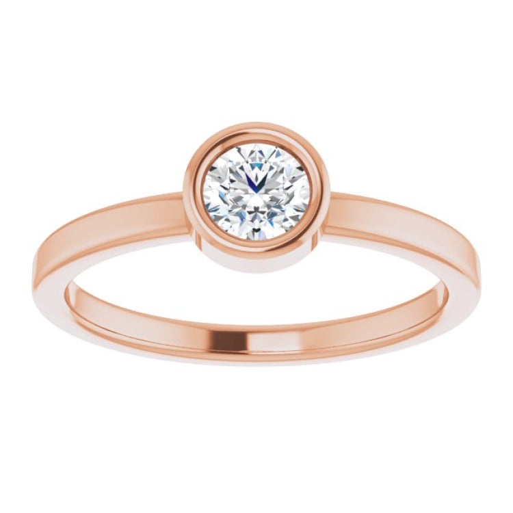 14K Rose 1/3 CT Natural Diamond Ring 14K Rose 1/3 CT Natural Diamond Ring