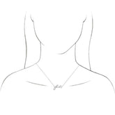 14K White Faith 18" Necklace