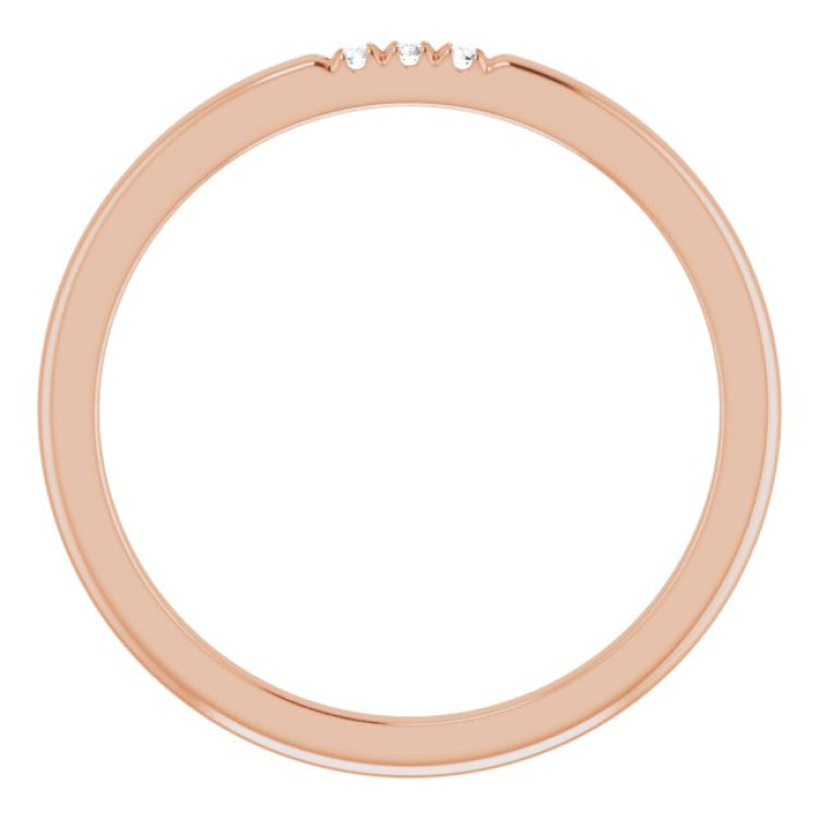 14K Rose .03 CTW Natural Diamond Anniversary Band 14K Rose .03 CTW Natural Diamond Anniversary Band