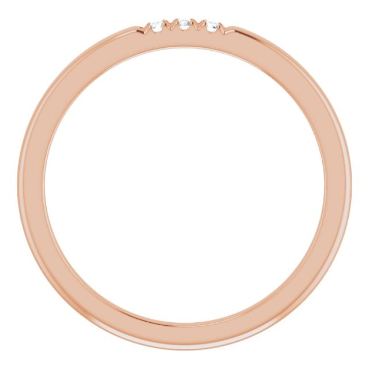 14K Rose .04 CTW Natural Diamond Anniversary Band 14K Rose .04 CTW Natural Diamond Anniversary Band