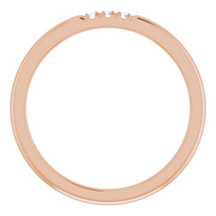 14K Rose .04 CTW Natural Diamond Anniversary Band 14K Rose .04 CTW Natural Diamond Anniversary Band