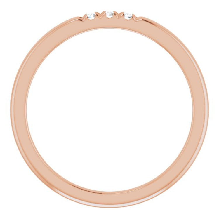 14K Rose .05 CTW Natural Diamond Anniversary Band 14K Rose .05 CTW Natural Diamond Anniversary Band
