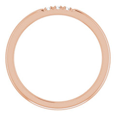 14K Rose .05 CTW Natural Diamond Anniversary Band 14K Rose .05 CTW Natural Diamond Anniversary Band