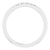 Platinum 1/6 CTW Natural Diamond Anniversary Band