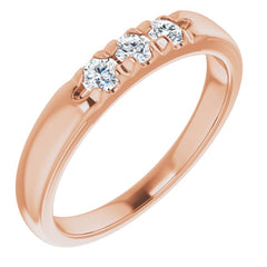 14K Rose 1/4 CTW Natural Diamond Anniversary Band 14K Rose 1/4 CTW Natural Diamond Anniversary Band