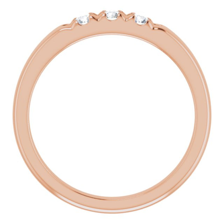 14K Rose 1/4 CTW Natural Diamond Anniversary Band 14K Rose 1/4 CTW Natural Diamond Anniversary Band