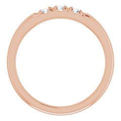 14K Rose 1/4 CTW Natural Diamond Anniversary Band 14K Rose 1/4 CTW Natural Diamond Anniversary Band