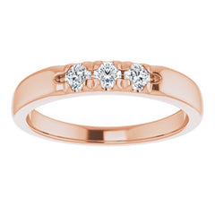 14K Rose 1/4 CTW Natural Diamond Anniversary Band 14K Rose 1/4 CTW Natural Diamond Anniversary Band