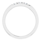 Platinum 1/4 CTW Natural Diamond Anniversary Band