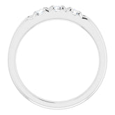 14K White 1/2 CTW Natural Diamond Anniversary Band