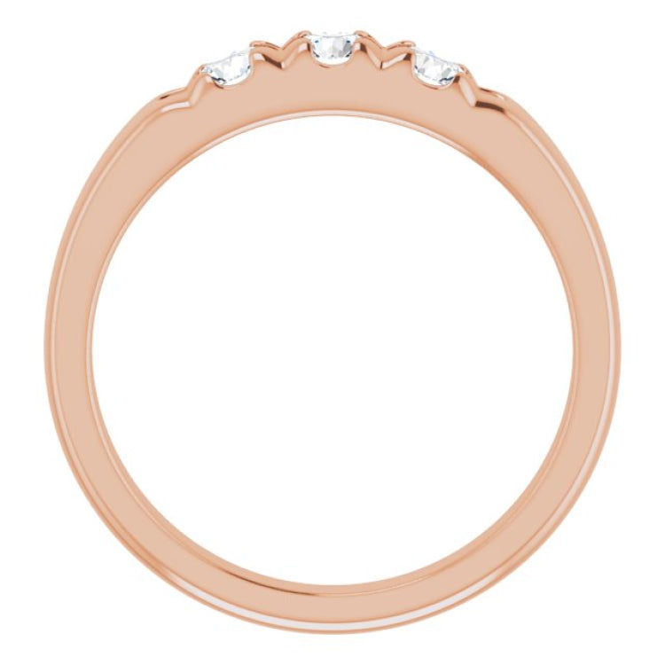 14K Rose 1/2 CTW Natural Diamond Anniversary Band 14K Rose 1/2 CTW Natural Diamond Anniversary Band