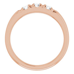 14K Rose 1/2 CTW Natural Diamond Anniversary Band 14K Rose 1/2 CTW Natural Diamond Anniversary Band