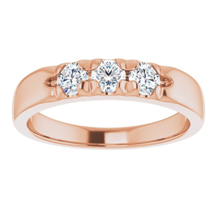 14K Rose 1/2 CTW Natural Diamond Anniversary Band 14K Rose 1/2 CTW Natural Diamond Anniversary Band