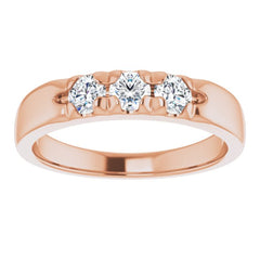 14K Rose 1/2 CTW Natural Diamond Anniversary Band 14K Rose 1/2 CTW Natural Diamond Anniversary Band