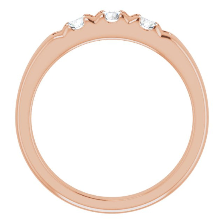 14K Rose 1/2 CTW Natural Diamond Anniversary Band 14K Rose 1/2 CTW Natural Diamond Anniversary Band