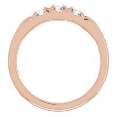 14K Rose 1/2 CTW Natural Diamond Anniversary Band 14K Rose 1/2 CTW Natural Diamond Anniversary Band