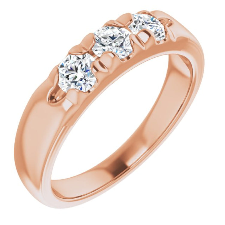 14K Rose 3/4 CTW Natural Diamond Anniversary Band 14K Rose 3/4 CTW Natural Diamond Anniversary Band