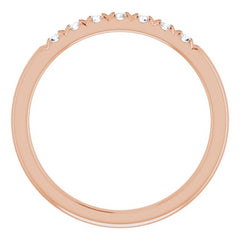 14K Rose 1/5 CTW Lab-Grown Diamond French-Set Anniversary Band 14K Rose 1/5 CTW Lab-Grown Diamond French-Set Anniversary Band
