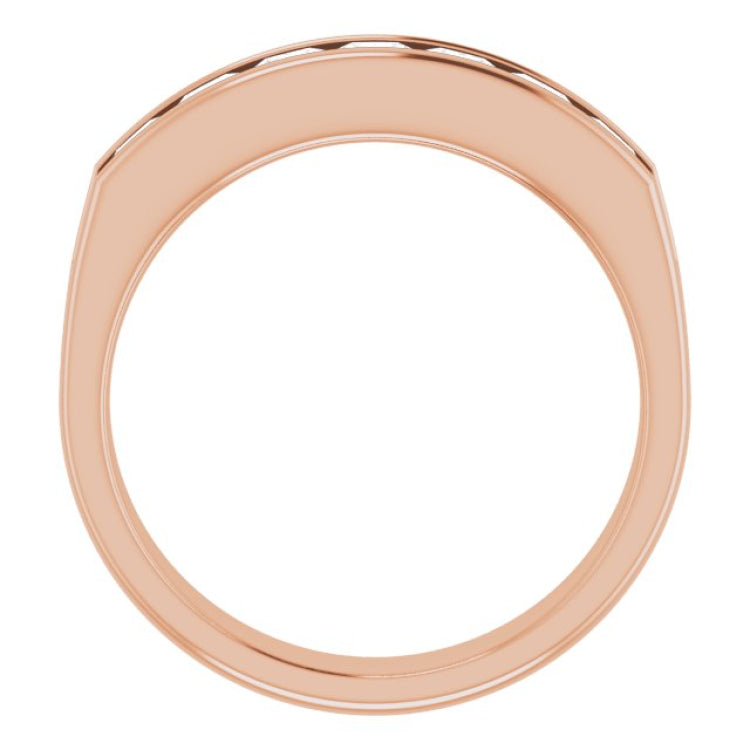 14K Rose 1 3/8 CTW Natural Diamond Band 14K Rose 1 3/8 CTW Natural Diamond Band