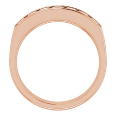 14K Rose 1 3/8 CTW Natural Diamond Band 14K Rose 1 3/8 CTW Natural Diamond Band