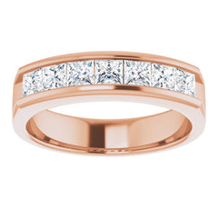 14K Rose 1 3/8 CTW Natural Diamond Band 14K Rose 1 3/8 CTW Natural Diamond Band