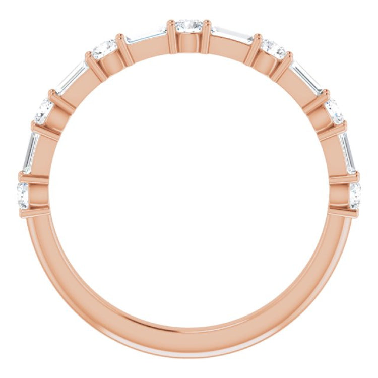 14K Rose 1/2 CTW Lab-Grown Diamond Anniversary Band 14K Rose 1/2 CTW Lab-Grown Diamond Anniversary Band
