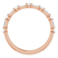 14K Rose 1/2 CTW Lab-Grown Diamond Anniversary Band 14K Rose 1/2 CTW Lab-Grown Diamond Anniversary Band