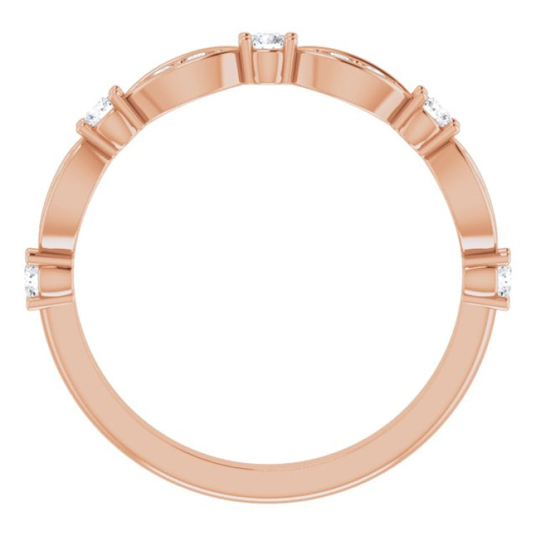 14K Rose 1/3 CTW Lab-Grown Diamond Anniversary Band 14K Rose 1/3 CTW Lab-Grown Diamond Anniversary Band