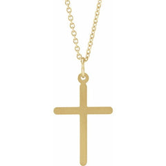 14K Yellow Cross 18" Necklace 14K Yellow Cross 18" Necklace