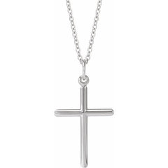 14K White Cross 18" Necklace 14K White Cross 18" Necklace