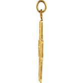 14K Yellow 25x24 mm Four-Way Cross Medal