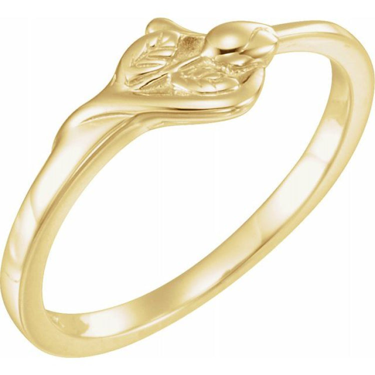 10K Yellow The Unblossomed Rose® Ring Size 4 10K Yellow The Unblossomed Rose® Ring Size 4