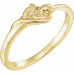 10K Yellow The Unblossomed Rose® Ring Size 4 10K Yellow The Unblossomed Rose® Ring Size 4