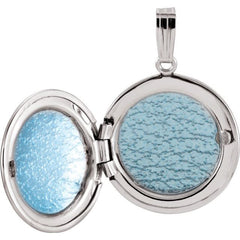 Sterling Silver Engravable Round Locket Sterling Silver Engravable Round Locket