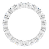 14K White 1 3/4 CTW Natural Diamond Eternity Band Size 5